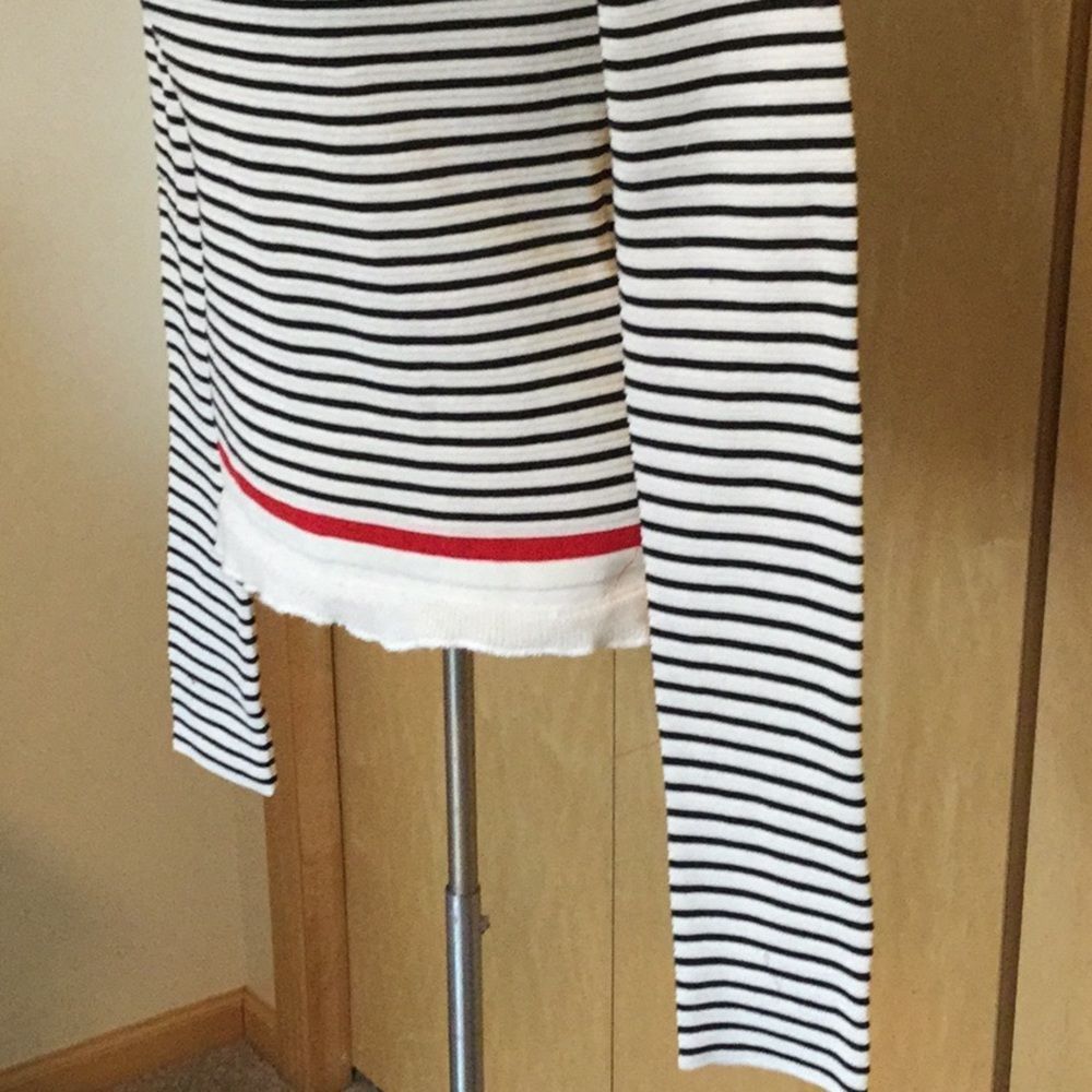 MSGM Ruffle Neck Stripe Rib Stitch Sweater - Picture 4 of 12